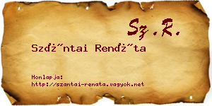 Szántai Renáta névjegykártya