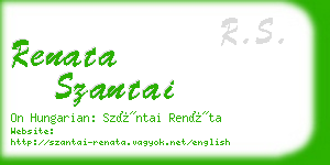 renata szantai business card